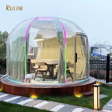 Outdoor Hotel: Polycarbonate Dome House - Full Transparent Dome Tent