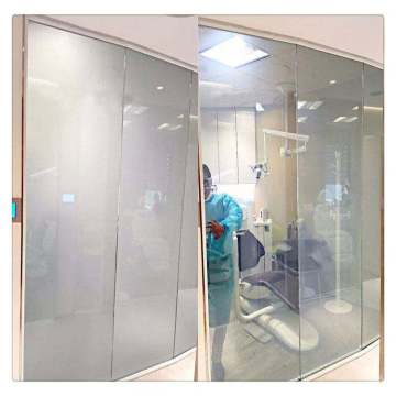 Laminated Dimming Film Window Advertising PDLC Glass