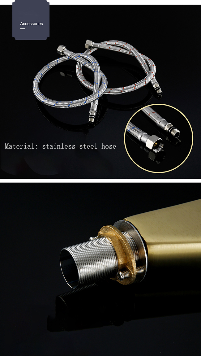 Professional manufacturer customize design hot cold water mixer tap brass brushed gold kitchen faucet
