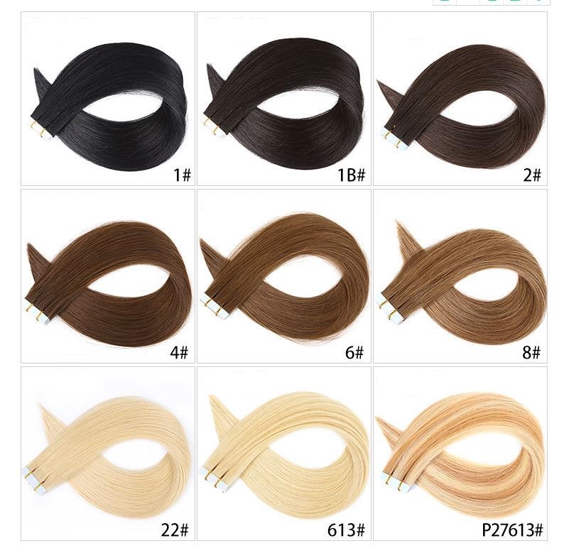 Platinum Blonde Color  613  2.5gram/piece 18" Remy Tape In Human Hair Extension Full Cuticle 20pcs/pack