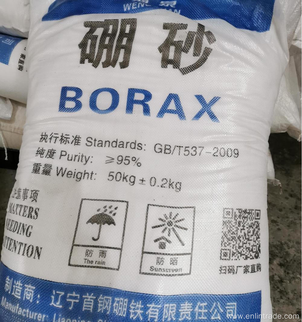 Starch glue necessary excipients -- borax