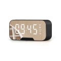 Mini bluetooth speaker with clock alarm FM