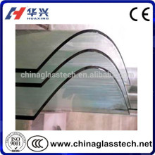 Full Toughened Bent Tempering Clear Curved Glass Plate