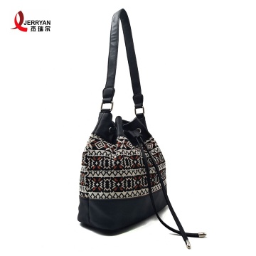 Black Bucket Handbags Purse Bag Fashion