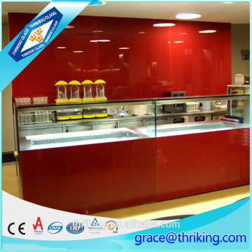 frosted back painted glass, painted glass/building glass with CE certification