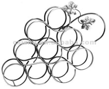 Antique Pewter Grape Red Wine Rack