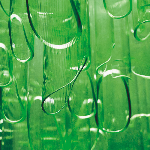 Grand lustre en verre vert de luxe de bar de salle à manger