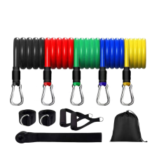 Kang Xia 11PCS Fitness Resistance Bands Set: Ultimate Home Indoor Workout Tension Device