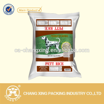 Nylon rice packaging bags 2KG for big pet food packaging