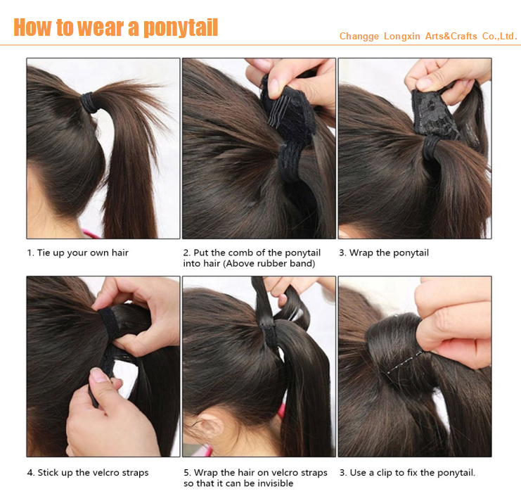 Wholesale Human Ponytail Hair Extensions  afro kinky curly Drawstring Ponytails Clip in Hairpiece Ponytail for Black women