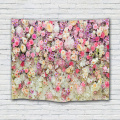 Pink Flower Group Tapestry Wall Hanging Rose Wall Tapestry Nature Elegant for Livingroom Bedroom Dorm Home Decor