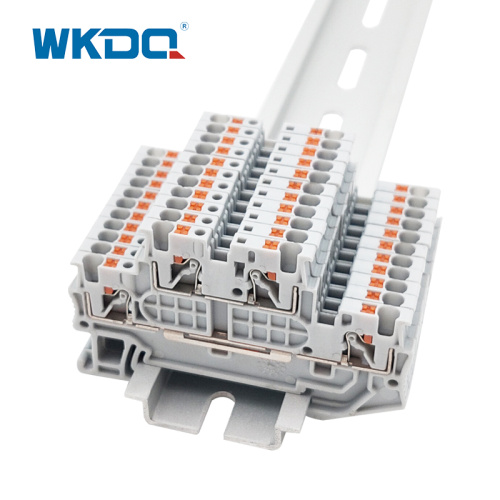 PTTB 1.5/S Double Level Push In Terminal Block Din Rail 1.5 Mm2