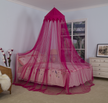 100% Polyester Pink Crown Circular Mosquito Nets