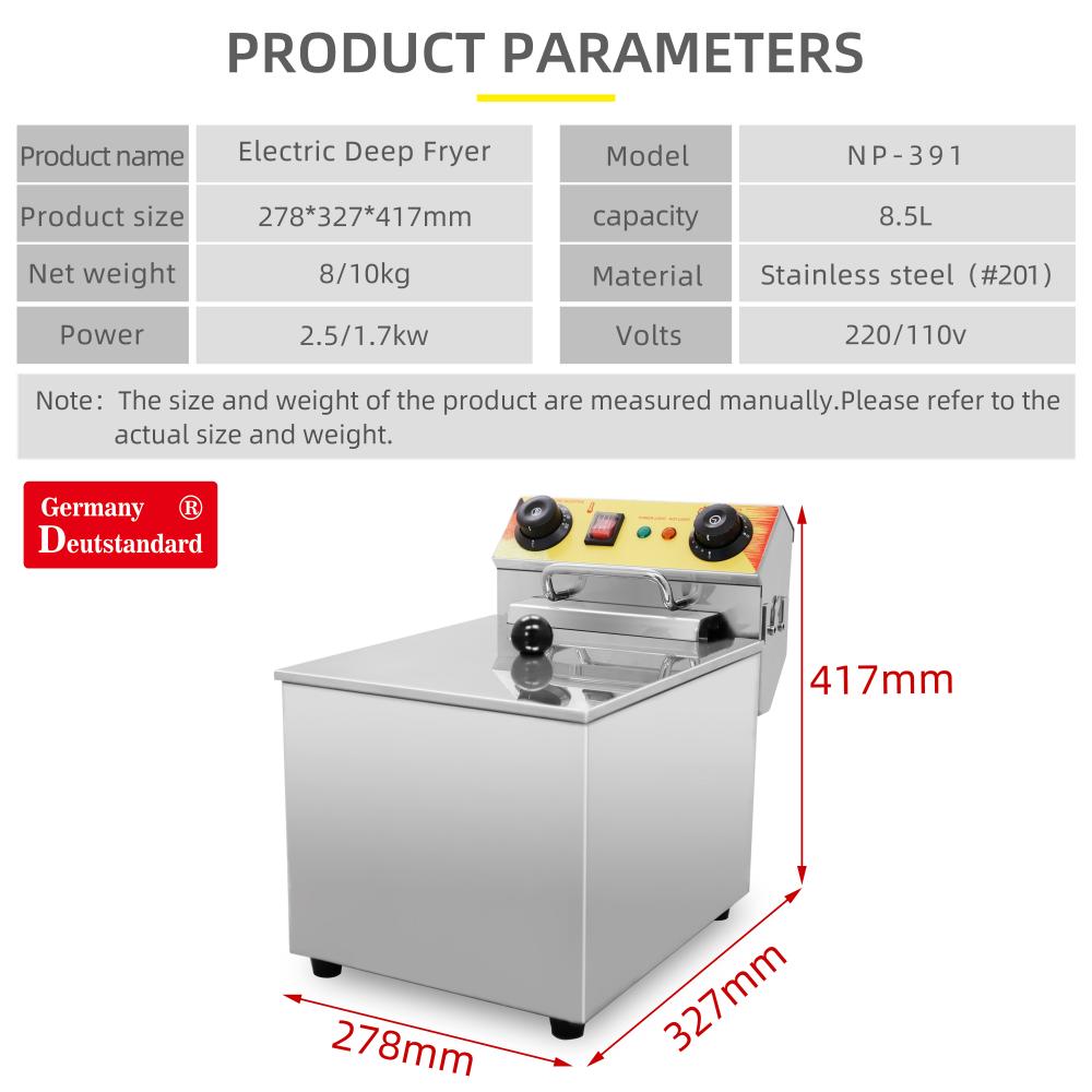 Electric fryer machine for sale