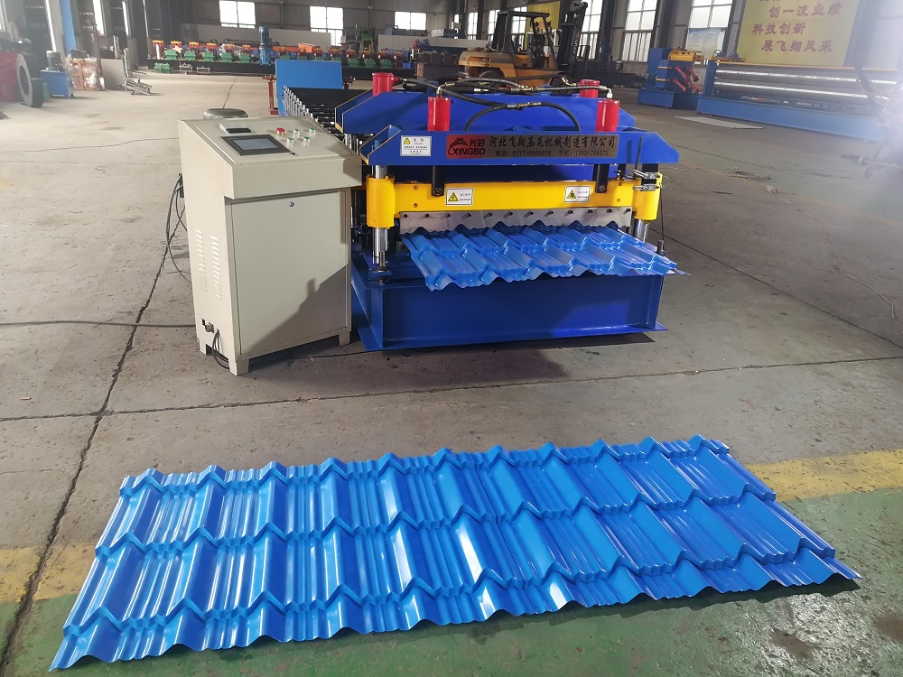 FX-960 glazed steel tile roll forming machinery