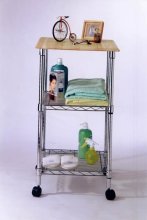 wire bathroom shampoo rack,bathroom furniture, mobile cart