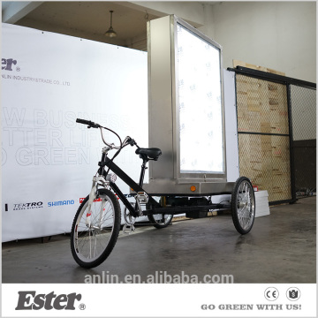 LED lights ESTER bicycle billboard advertising