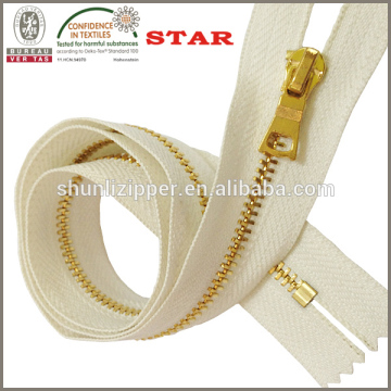 #5 shiny gold zipper for purses