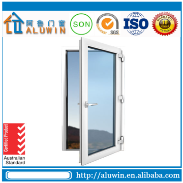 Double glass aluminium casement door