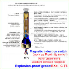 Sealed, Long Life, explosion proof magnetic flow switches, Anti-vandal Switches(waterproof push button switch)