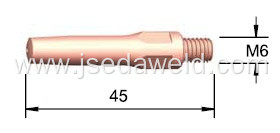 Pana 200A Welding Contact Tips M6x45x0.8mm