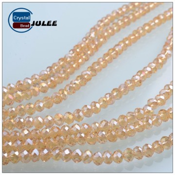 Pujiang supplier crystal beads A Grade Glass Beads Wholesale Rondelle Czech Beads