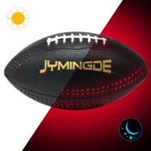 Leather light up football glow in the dark