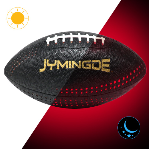 Leather best glow light up football glow in the dark