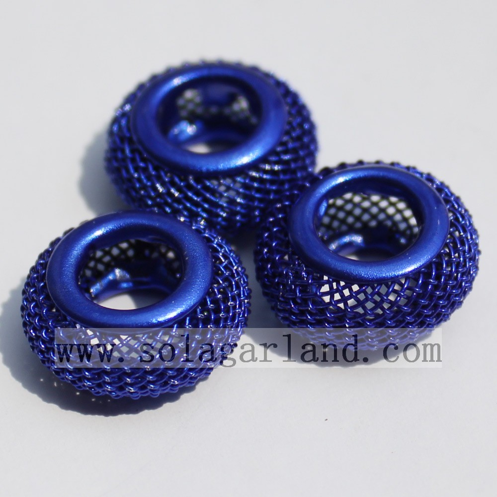 Hollow Big Hole Metal Beads