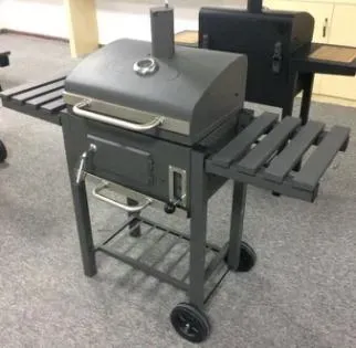 Small Charcoal Smoker with Dual Grid Table and Bottom Shelf