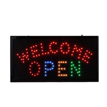 48x25 LED Welcome Open Advertising Sign Board with Scrolling Messages