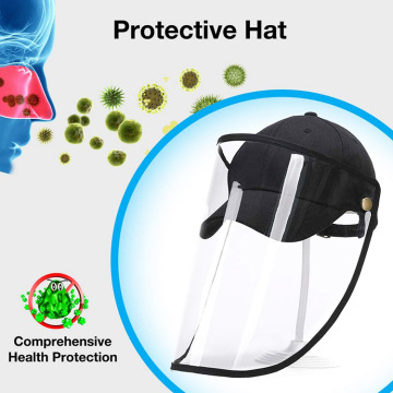 Anti Spitting Clear Face Shield Protective Hat Cover
