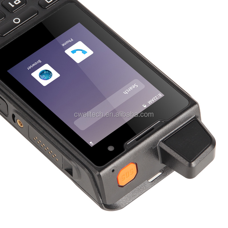 2.8 inch touch screen Android 9.0 NFC IP68 Waterproof 4G GSM Zello Radio POC Radio with SOS Button