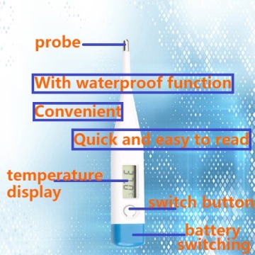 Household electronic thermometers with low power consumption