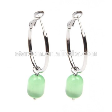 Beauty Cat Eye Earrings Opal Loop Earrings Wholesale