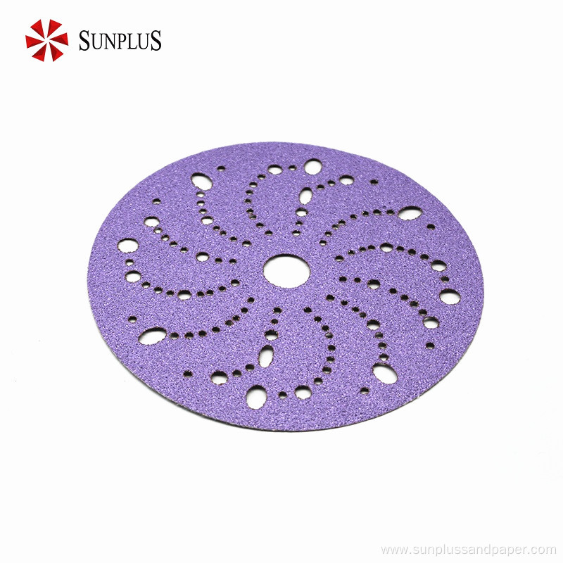 6 Inch Discs P60-P800 Purple Ceramic Sanding Paper