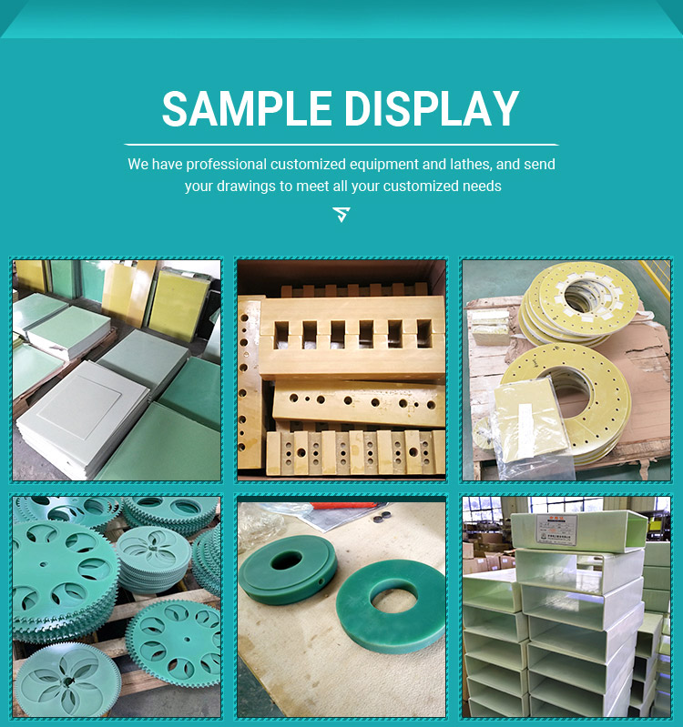 Factory price Light green Epoxy glass isolation Machine Processing parts