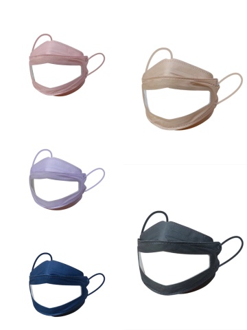 visual mouth face mask Transparent