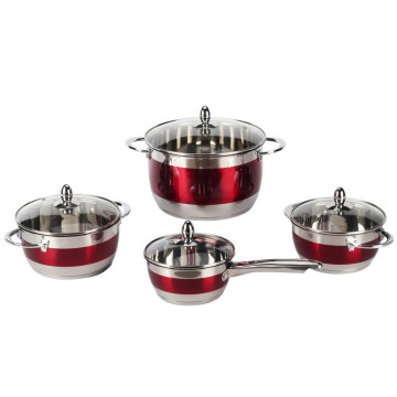 8pieces Stainless Steel Casserole Set