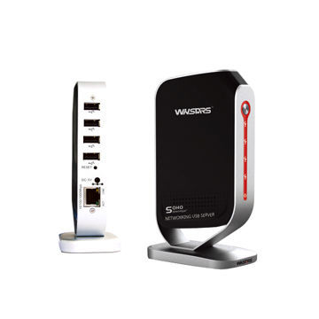 100Mbps 4 USB Network Hub, Supports LPR, DHCP and UPnP Protocols