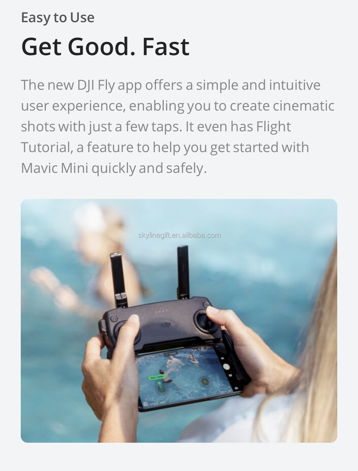 DJI Mavic mini drone 4 km HD Video 3 Axis Gimbal 2.7K Camera 30 min Max Flight Time