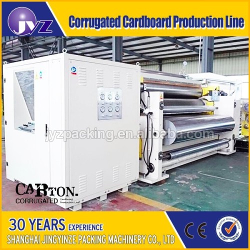 JYZ single facer corrugation machine cardboard 2 ply corrugated machine
