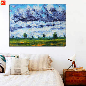 Impressionism Monet Countryside Canvas Painting