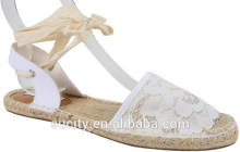 espadrilles sandals Lace canvas shoes comfortable lady shoe