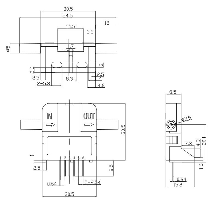 GFS112 HVAC 기류 모니터 MEMS 칩 micor 기류 센서