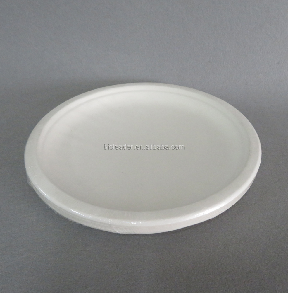 Wholesale Sugarcane Bagasse Biodegradable Round Plate