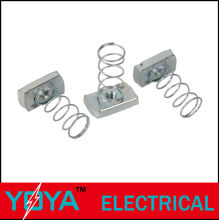Silver Electroplated Strut Channel Fittings With Self - Aligning Nuts