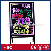 Information fluorescent board led writing board with brilliant color pens