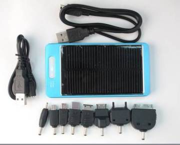 USB Solar Recharger with 2,200mAh Battery Capacity