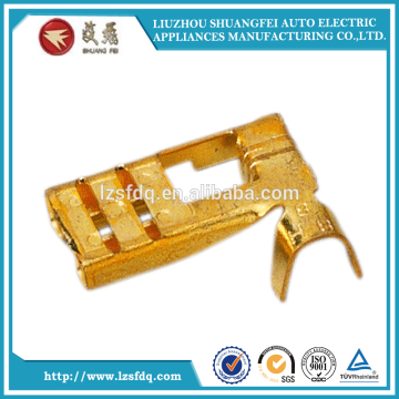 Auto terminal connector terminal for tin plating , silver plating ,copper plating